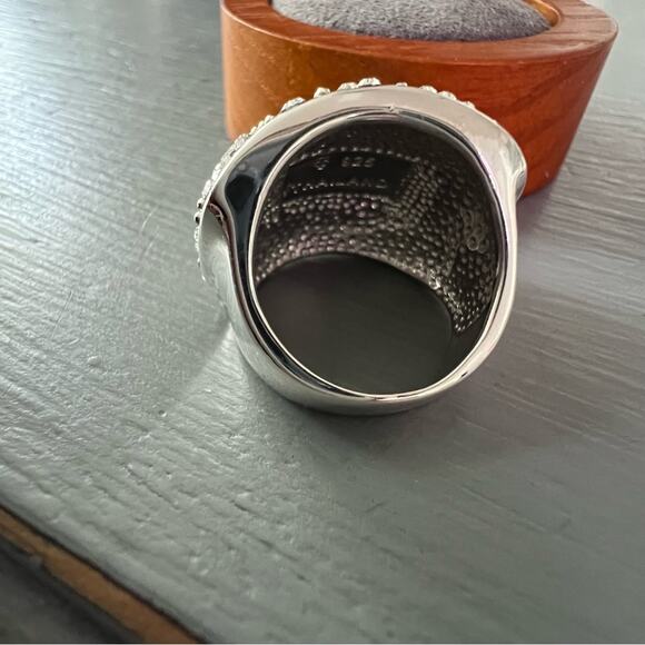 Chelsea Taylor 925 Sterling Silver Crystal Ring Size 7 - Picture 4 of 9